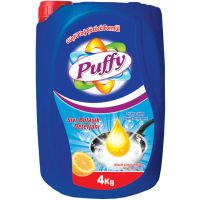 Puffy detergent lichid de spălat vase cu aromă de lămâie  4kg