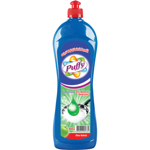 Puffy detergent lichid pentru vase cu aromă de măr 660g