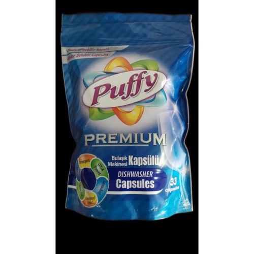 Puffy detergent automat de vase, 33 capsule 875g