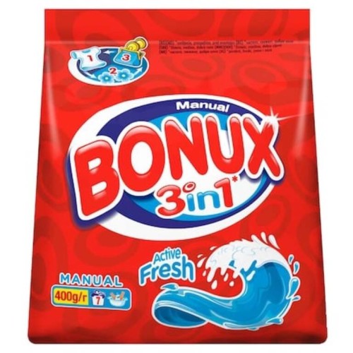 Detergent pudră manual bonux 400g  0066