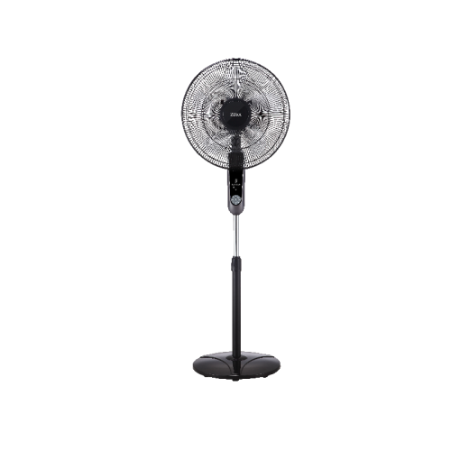 Ventilator cu picior si inaltime reglabila Zilan ZLN-1185,cu 3 viteze si diametru 41 cm,putere 60W,temporizator,pozitie fixa sau rotativa, Negru