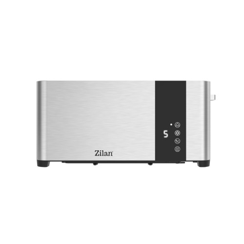 Prajitor de paine Zilan ZLN6234 Argintiun, ecran digital si tactil, putere 1400W, inox