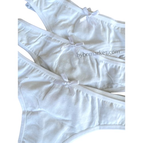 Chiloti Tanga Dama  Albi Basic