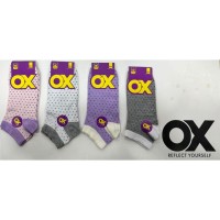Șosete Damă OX - Bumbac, model parfumat, culori diverse